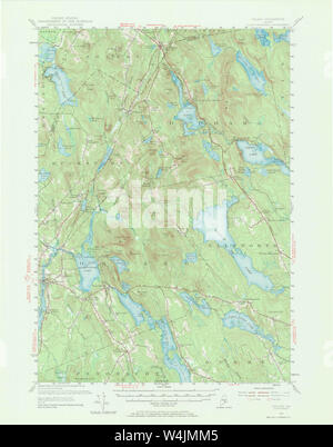 Carte historique de la USGS Maine 3067021955 Restauration 62500 Orland Banque D'Images