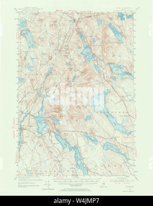 Carte historique de la USGS Maine 3067031955 Restauration 62500 Orland Banque D'Images