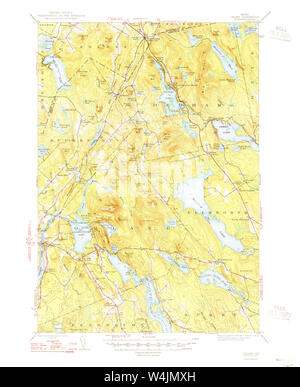 Carte historique de la USGS Maine Orland 4607121948 Restauration 62500 Banque D'Images