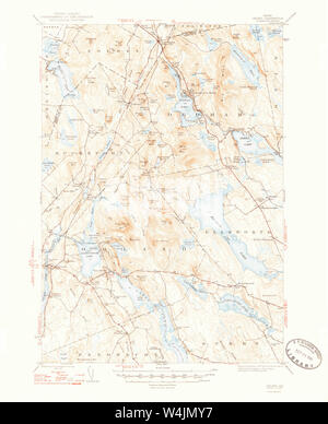 Carte historique de la USGS Maine Orland 4607131948 Restauration 62500 Banque D'Images