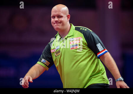 Empress Ballroom Winter Gardens Blackpool. 23 juillet, 2019. 2019 Betfred World Matchplay fléchettes ; jour 4 ; Michael van Gerwen Credit : Action Plus Sport/Alamy Live News Banque D'Images