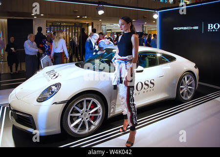 Porsche 911 (992) Lancement de l'événement Singapour Hugo Boss Banque D'Images