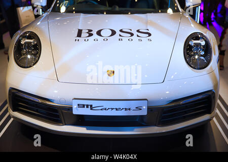 Porsche 911 (992) Lancement de l'événement Singapour Hugo Boss Banque D'Images