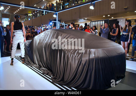 Porsche 911 (992) Lancement de l'événement Singapour Hugo Boss Banque D'Images