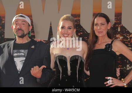 Los Angeles, USA. 22 juillet, 2019. Kevin Smith, Harley Quinn Smith, Jennifer Schwalbach Smith 07/22/2019 Le Los Angeles Premiere de 'Il était une fois à Hollywood" tenue à l'Théâtre chinois de Grauman à Los Angeles, CA Crédit : Cronos/Alamy Live News Banque D'Images