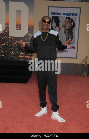 Los Angeles, USA. 22 juillet, 2019. Snoop Dogg 07/22/2019 Le Los Angeles Premiere de 'Il était une fois à Hollywood" tenue à l'Théâtre chinois de Grauman à Los Angeles, CA Crédit : Cronos/Alamy Live News Banque D'Images