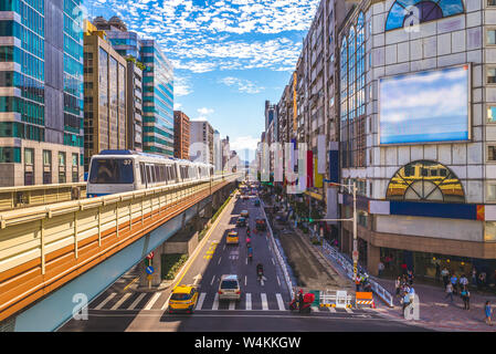 Le Wenshan et lignes de Neihu de Taipei Rapid Transit System Banque D'Images