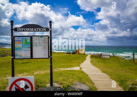 Fanore magnifique plage de sable sur le Burren, Co Clare, Ireland Banque D'Images