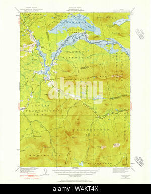 Carte historique de la USGS Maine Stratton 4609361928 Restauration 62500 Banque D'Images