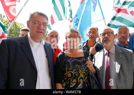 Roma, Italia. 24 juillet, 2019. Foto Cecilia Fabiano Crédit : LaPresse/Alamy Live News Banque D'Images