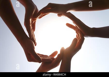 Gros plan de main Banque D'Images