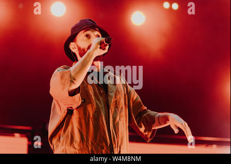 Turin, Italie, 19 juillet 2019. Coma Cose en concert à GruVillage Manfieri Festival © Giulia / Alamy Banque D'Images