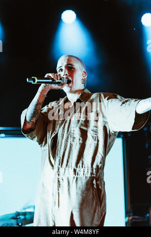 Turin, Italie, 19 juillet 2019. Coma Cose en concert à GruVillage Manfieri Festival © Giulia / Alamy Banque D'Images