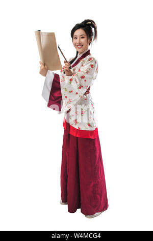 Costume ancienne écriture de beauté Banque D'Images