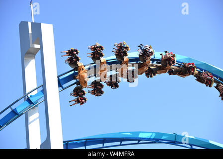 Roller Coaster Ride Banque D'Images