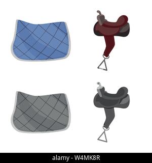 Objet isolé de matériel équitation - symbole. Ensemble d'équipements et la concurrence symbole boursier pour le web. Illustration de Vecteur