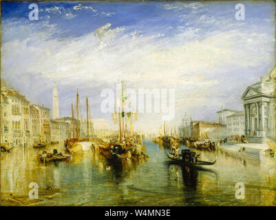 Peinture JMW Turner, Venise du porche de Madonna della Salute, huile sur toile, circa 1835 Banque D'Images