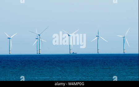 Gwynt y Môr wind farm Banque D'Images