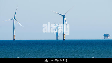 Gwynt y Môr wind farm Banque D'Images