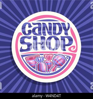 Logo Vector pour Candy Shop Illustration de Vecteur