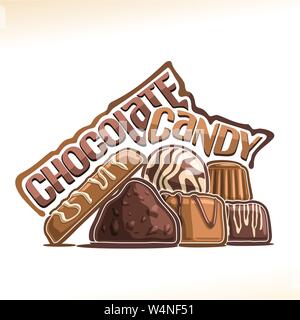 Vector affiche pour bonbons au chocolat Illustration de Vecteur