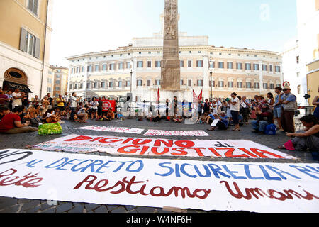 Roma, Italia. 24 juillet, 2019. Foto Cecilia Fabiano Crédit : LaPresse/Alamy Live News Banque D'Images