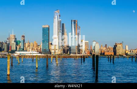 Vue de Manhattan de Port Lincoln Weehawken, New Jersey, USA Banque D'Images