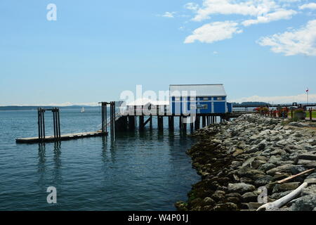 La ville par la mer Sydney BC, île de Vancouver Colombie-Britannique Banque D'Images