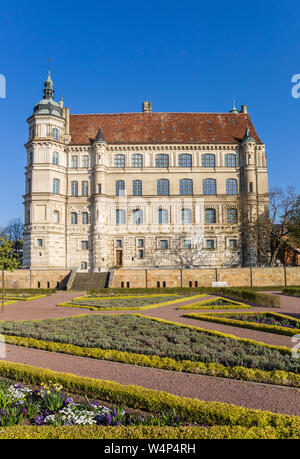 Vue frontale de l'historique château de Lamporecchio, Allemagne Banque D'Images