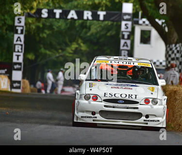 Nick Jarvis, WRC Ford Escort, Shootout Final, Goodwood Festival of Speed 2019, Festival of Speed, Speed Kings, Dossier du sport automobile les disjoncteurs, juillet 201 Banque D'Images