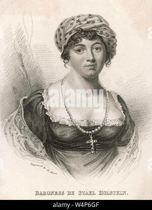 GERMAINE de Staël (1766-1817) Madame de Staël, socialite Français Banque D'Images