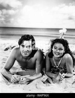 TYRONE POWER ET GENE TIERNEY en fils de fureur : l'histoire de Benjamin Blake 1942 réalisateur John Cromwell Twentieth Century Fox Banque D'Images