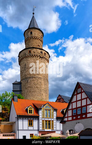 Hexenturm (tour des Sorcières), Idstein, Allemagne Banque D'Images