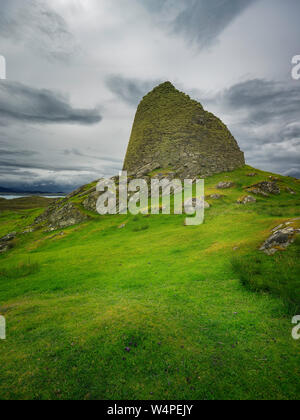 L'Âge du Fer Dun Carloway Brock sur l'île de Lewis Banque D'Images