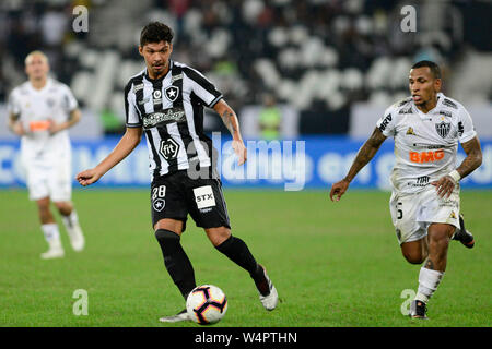 Rio de Janeiro, Brésil. 24 juillet, 2019. MG, match valide pour la Copa Sulamericana, tenue à l'Nilton Santos Stadium, situé à Rio de Janeiro, RJ, mercredi soir (24). Credit : Celso Pupo/FotoArena/Alamy Live News Banque D'Images