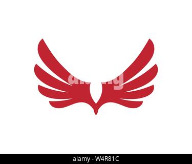 Aile Falcon Modèle Logo vector illustration design Illustration de Vecteur