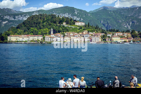 BELLAGIO, ITALIE, 01 juin 2019 : ferry à Bellagio, sur le lac de Côme, 01 juin 2019, à Bellagio, Italie Banque D'Images