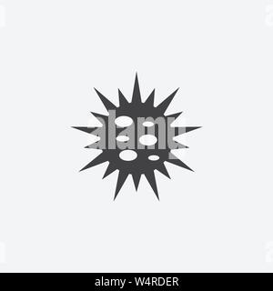 Icône de glyphe d'infection. Design monochrome élément simple. Icône d'infection de couleur noire pour le Web et les mobiles. Collecte de soins de santé Illustration de Vecteur