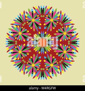 Belle mandala, ethnique tribal ornement. vector illustration Illustration de Vecteur