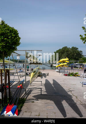 Plovdiv, Bulgarie, 10 au 12 mai 2019, la FISA, 1 Coupe du monde d'Aviron, de canoë et d'aviron de Plovdiv, Centre © Peter SPURRIER/Intersport Images] Banque D'Images