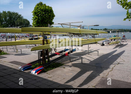 Plovdiv, Bulgarie, 10 au 12 mai 2019, la FISA, 1 Coupe du monde d'Aviron, de canoë et d'aviron de Plovdiv, Centre © Peter SPURRIER/Intersport Images] Banque D'Images