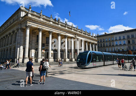 Grand Théâtre de Bordeaux, Bordeaux, Gironde, France Banque D'Images