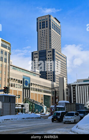 Vue de la Gare Centrale, Sapporo JR Tower, Sapporo, Hokkaido, Japan Banque D'Images