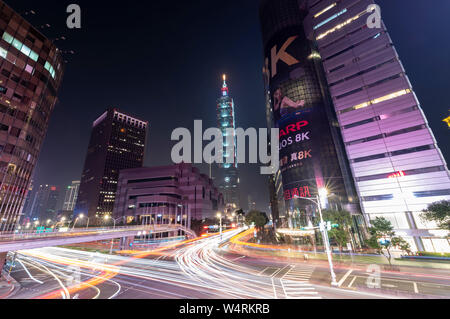 Xinyi District, Taipei, Taiwan Banque D'Images