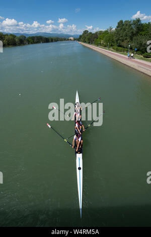 Plovdiv, Bulgarie, 10 au 12 mai 2019, la FISA, 1 Coupe du monde d'Aviron, de canoë et d'aviron de Plovdiv, Centre © Peter SPURRIER/Intersport Images] Banque D'Images