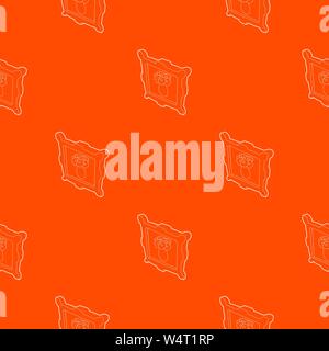 Photo de fleurs dans un vase orange vector pattern Illustration de Vecteur