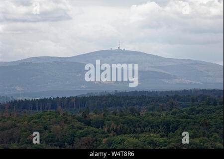 La fauconnerie- Eulenwelt-Falkenhof,Harz,Güntersberge Sachsen-Anhalt, Allemagne. Banque D'Images