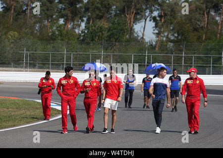 Hockenheim, Allemagne. Le 25 juillet, 2019. Grand Prix de Formule 1 Allemagne 2019 Dans le pic : Charles Leclerc (MON) Scuderia Ferrari SF90 Crédit : LaPresse/Alamy Live News Banque D'Images