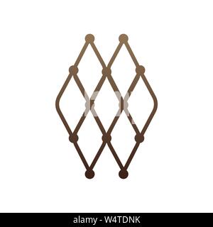 Géométrie nette avec des formes uniques. Un logo pour votre marque et votre entreprise. Illustration de Vecteur