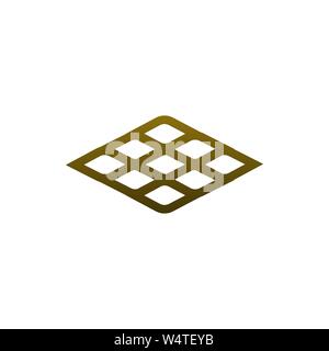 Géométrie nette avec des formes uniques. Un logo pour votre marque et votre entreprise. Illustration de Vecteur